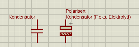 Symbol for kondensator